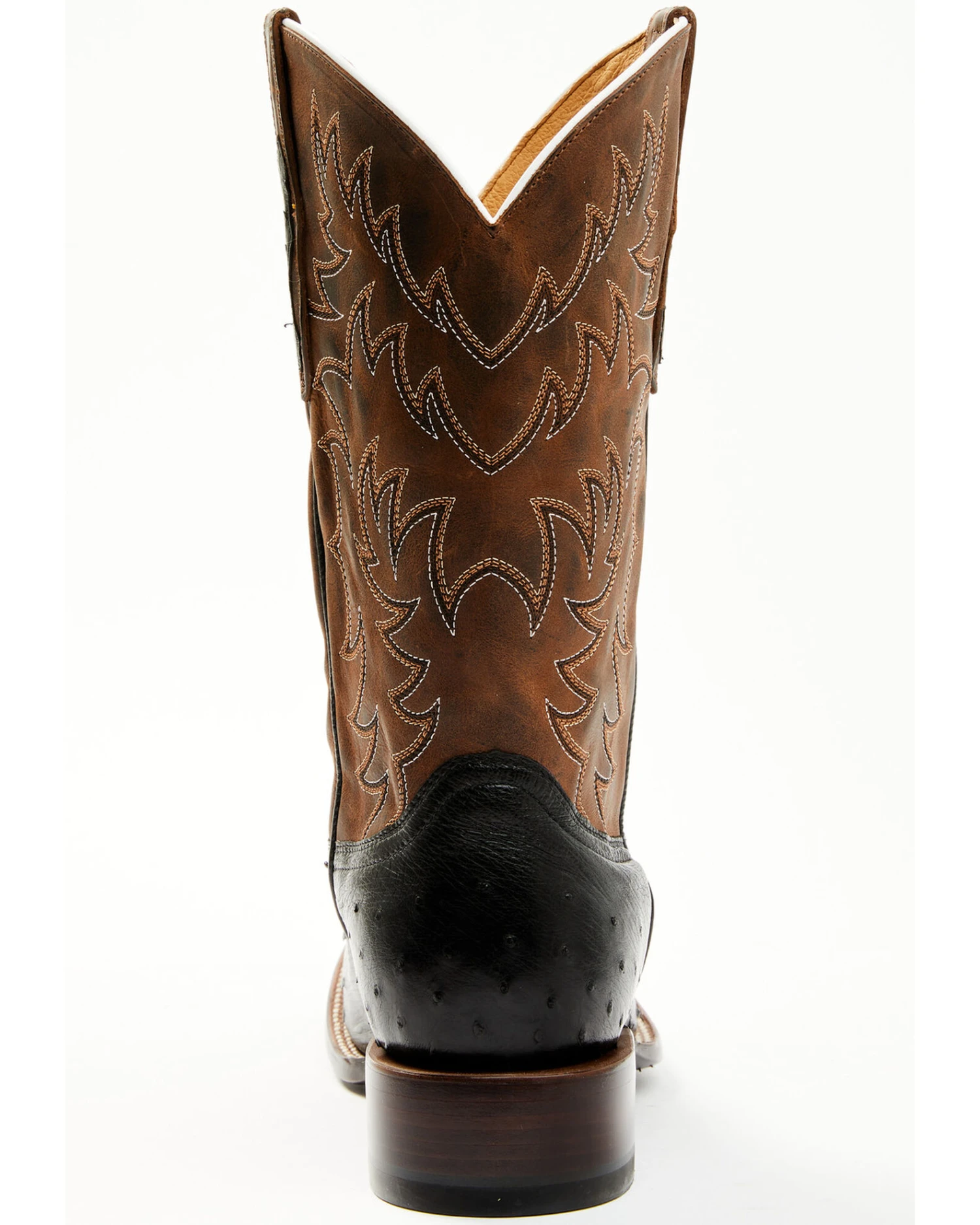 Cody James Men's Saddle Black Full-Quill Ostrich Exotic Western Boots - Broad Square Toe 5 Cody James Men's Saddle Black Full-Quill Ostrich Exotic Western Boots - Broad Square Toe - Image 5