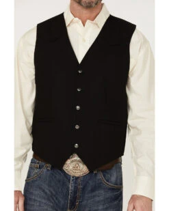 Cody James Men's Highlands Slub Button-Front Western Vest  -Cody James 2000364439 001 P3