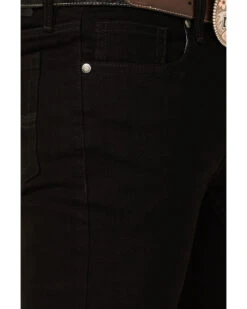 Cody James Men's Night Rider Black Wash Stretch Slim Bootcut Jeans -Cody James 2000364871 001 P2
