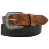 Cody James Men's Tooled With Floral Billets Western Belt