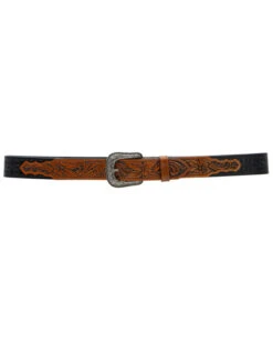 Cody James Men's Tooled With Floral Billets Western Belt -Cody James 2000365641 908 P4