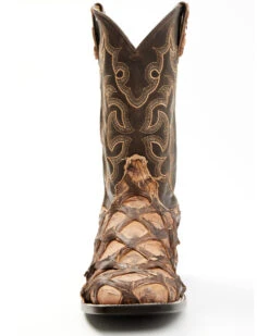 Cody James Men's Exotic Pirarucu Western Boots - Broad Square Toe -Cody James 2000371838 240 P4