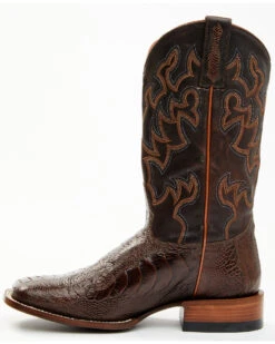 Cody James Men's Antique Cafe Ostrich Leg Exotic Western Boots - Broad Square Toe -Cody James 2000371853 200 P3