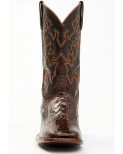 Cody James Men's Antique Cafe Ostrich Leg Exotic Western Boots - Broad Square Toe -Cody James 2000371853 200 P4