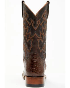 Cody James Men's Antique Cafe Ostrich Leg Exotic Western Boots - Broad Square Toe -Cody James 2000371853 200 P5