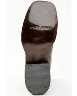 Cody James Men's Antique Cafe Ostrich Leg Exotic Western Boots - Broad Square Toe -Cody James 2000371853 200 P7