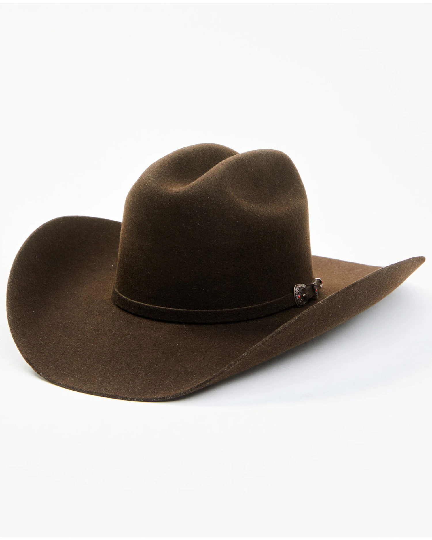 Cody James Men's 5X Chocolate Self Band Cattleman Fur Blend Western Hat 1 Cody James Men's 5X Chocolate Self Band Cattleman Fur Blend Western Hat