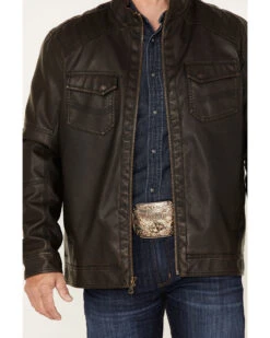 Cody James Men's Houston Distressed Moto Jacket - Big & Tall