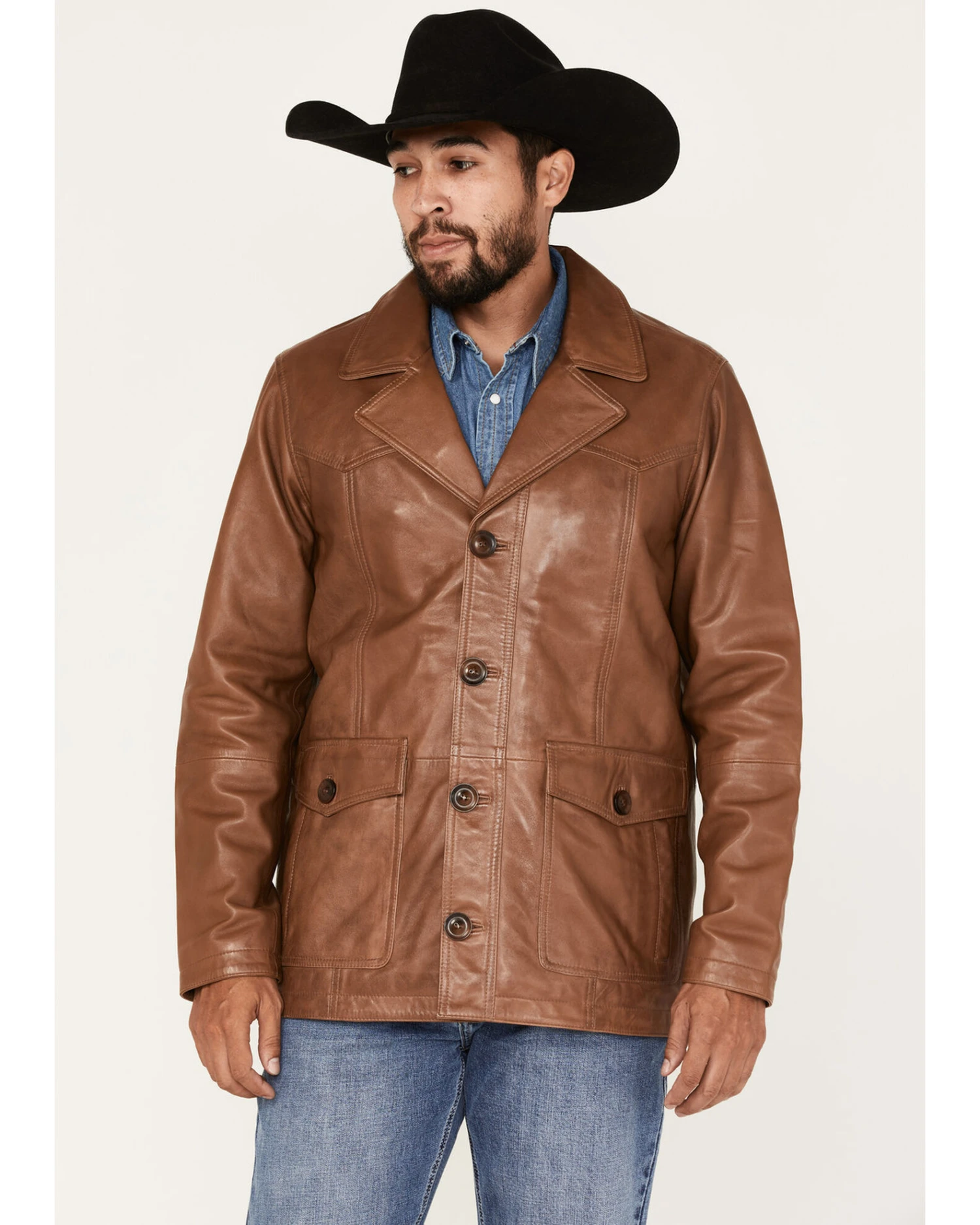 Cody James Men's Dale Leather Field Jacket 1 Cody James Men's Dale Leather Field Jacket