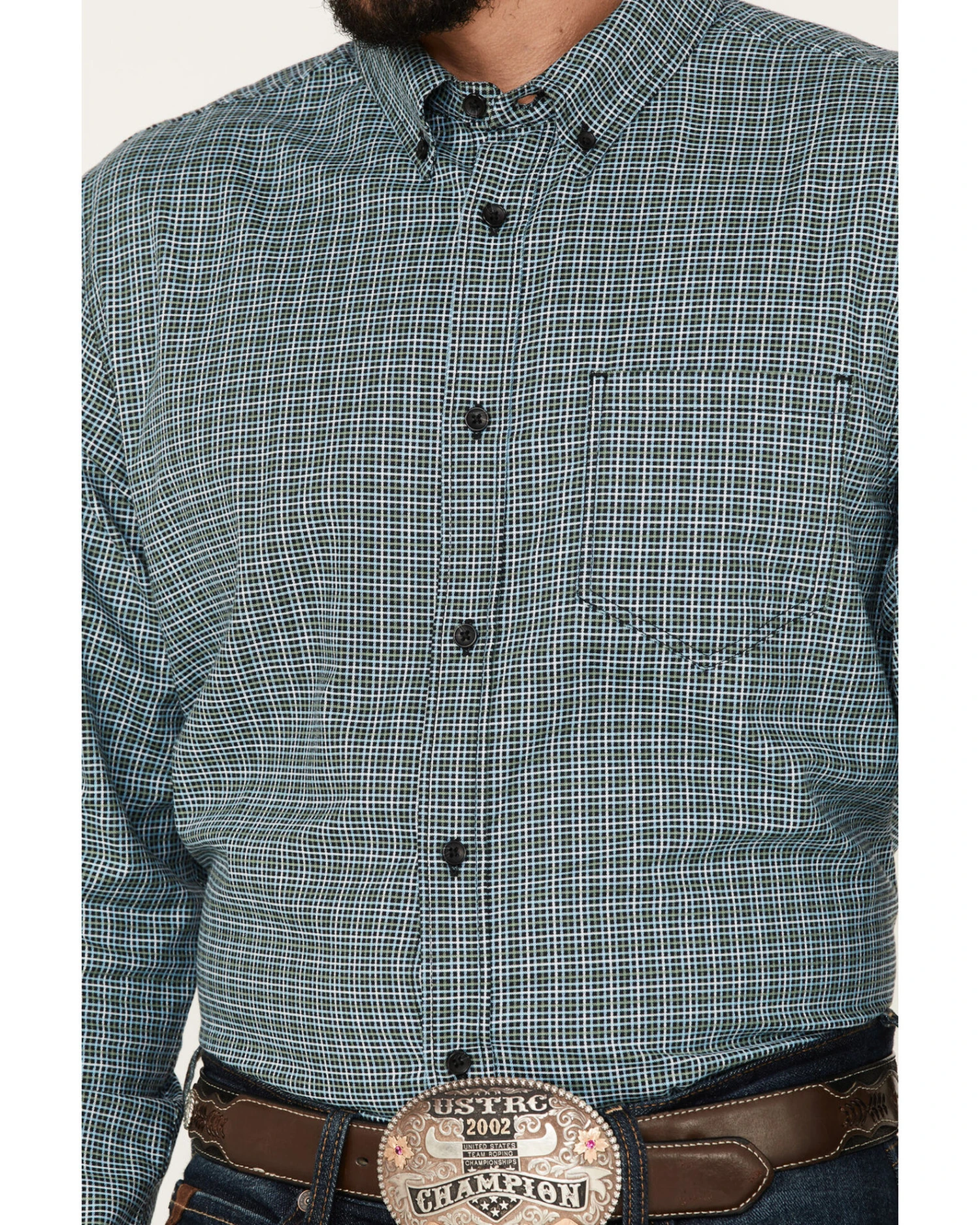 Cody James Men's Small Plaid Button Down Western Shirt 4 Cody James Men's Small Plaid Button Down Western Shirt - Image 4