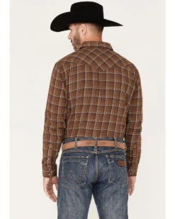 Cody James Men's Rusty Nail Small Plaid Print Long Sleeve Snap Western Flannel Shirt - Big & Tall  -Cody James 2000374134 220 P4
