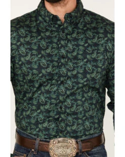 Cody James Men's Ringer Floral Print Button Down Western Shirt  -Cody James 2000374146 301 P3