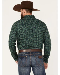 Cody James Men's Ringer Floral Print Button Down Western Shirt  -Cody James 2000374146 301 P4