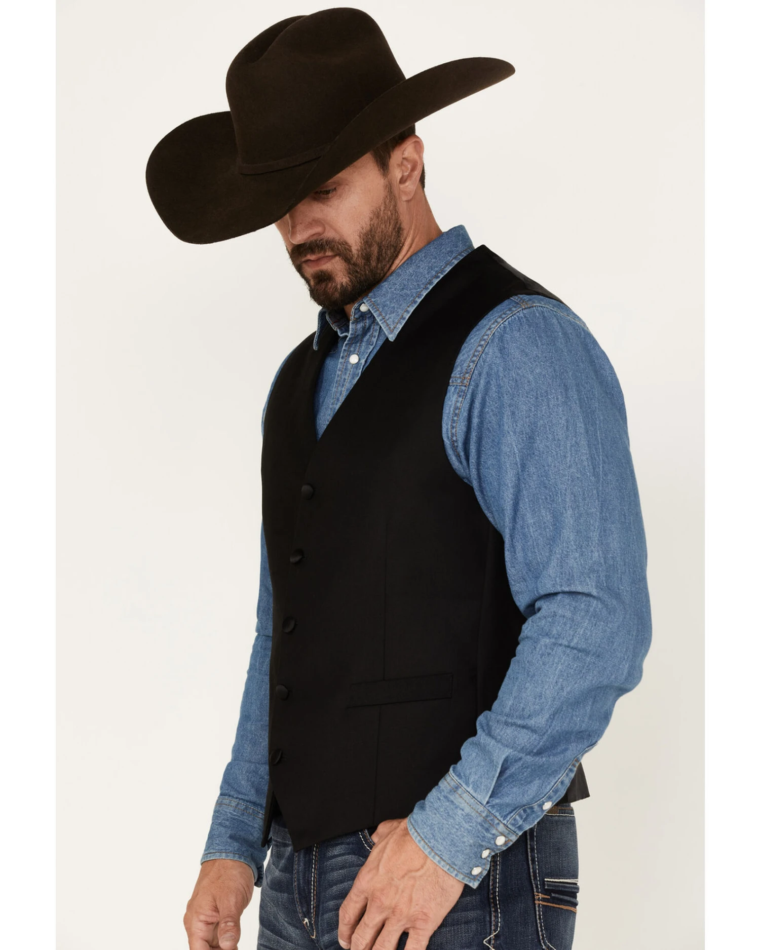 Cody James Men's Jackson Western Tux Vest 2 Cody James Men's Jackson Western Tux Vest - Image 2