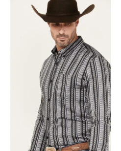 Cody James Men's Wiltern Striped Long Sleeve Button-Down Stretch Western Shirt 6 Cody James Men's Wiltern Striped Long Sleeve Button-Down Stretch Western Shirt -Cody James 2000381322 020 P2