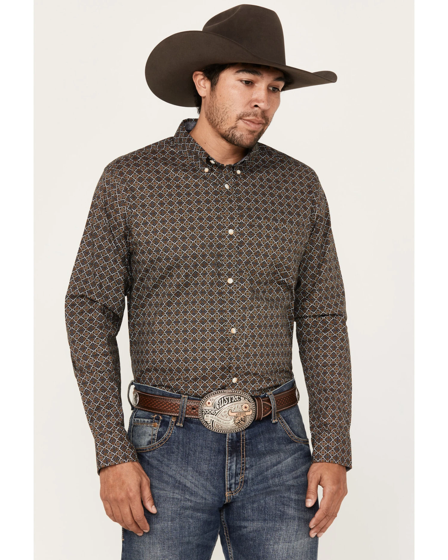 Cody James Men's Money Maker Print Long Sleeve Button Down Western Shirt - Big 4 Cody James Men's Money Maker Print Long Sleeve Button Down Western Shirt - Big - Image 4