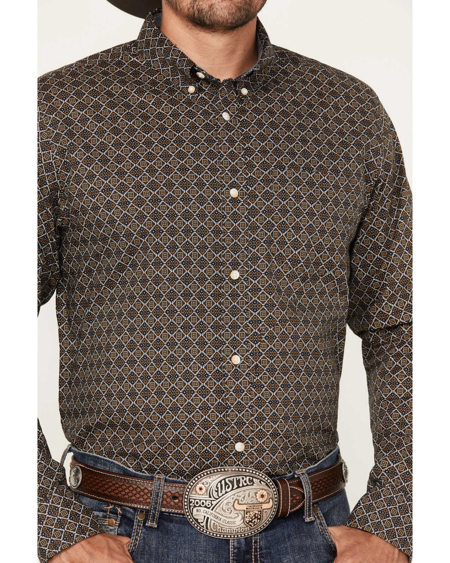 Cody James Men's Money Maker Print Long Sleeve Button Down Western Shirt - Big 2 Cody James Men's Money Maker Print Long Sleeve Button Down Western Shirt - Big - Image 2