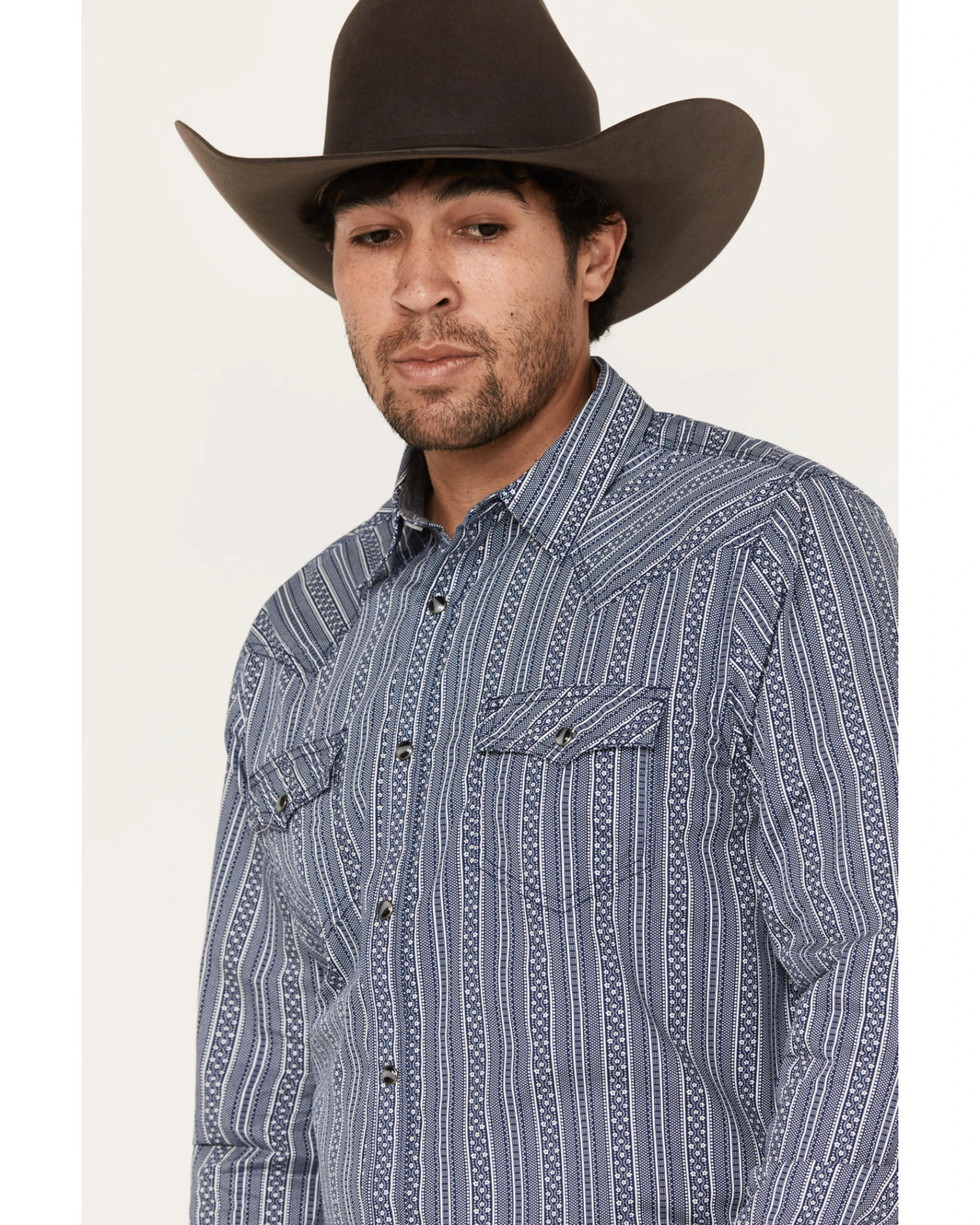 Cody James Men's Born N Raised Striped Long Sleeve Snap Western Shirt - Big & Tall 2 Cody James Men's Born N Raised Striped Long Sleeve Snap Western Shirt - Big & Tall - Image 2