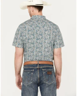 Cody James Men's Crazy Days Paisley Print Short Sleeve Western Snap Shirt -Cody James 2000385970 300 P4
