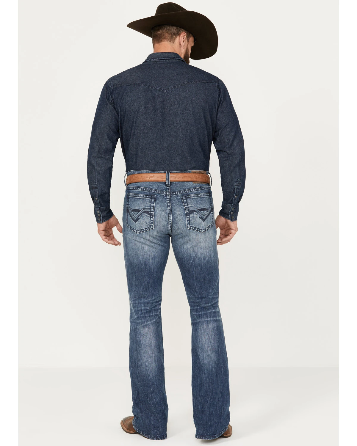 Cody James Men's Oregon Medium Wash Slim Bootcut Stretch Denim Jeans 3 Cody James Men's Oregon Medium Wash Slim Bootcut Stretch Denim Jeans - Image 3