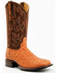Cody James Men's Exotic Full Quill Ostrich Western Boots - Broad Square Toe -Cody James 2000386773 280 P1
