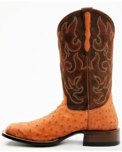 Cody James Men's Exotic Full Quill Ostrich Western Boots - Broad Square Toe -Cody James 2000386773 280 P3