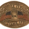 Cody James Men's Love It Or Leave It With American Flag Belt Buckle